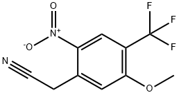 5-甲氧基-2-硝基-4-(三氟甲基)苯乙腈,178896-77-0,结构式