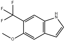 5-甲氧基-6-(三氟甲基)吲哚 结构式