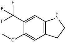 5-甲氧基-6-(三氟甲基)吲哚啉 结构式