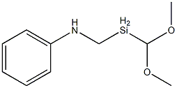 (N-PHENYLAMINOMETHYL)METHYLDIMETHOXYSILANE Struktur