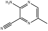 2-氨基-3-氰基-5-甲基吡嗪, 17890-82-3, 结构式