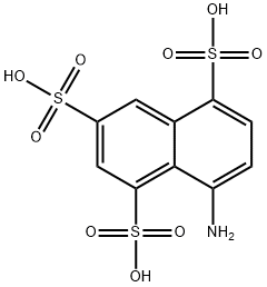 8-アミノ-1,3,5-ナフタレントリスルホン酸 化学構造式