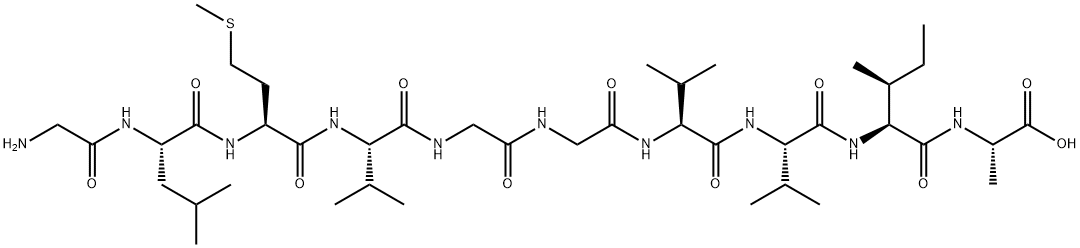AMYLOID BETA-PROTEIN (33-42) 化学構造式