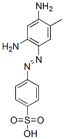 p-[(4,6-diamino-m-tolyl)azo]benzenesulphonic acid Structure