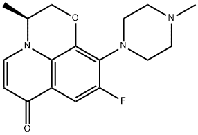 左氧氟沙星去羧基杂质 结构式