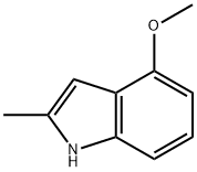4-甲氧基-2-甲基吲哚, 17897-50-6, 结构式