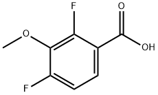 2,4-二氟-3-甲氧基苯甲酸,178974-97-5,结构式