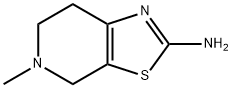 5-メチル-4,5,6,7-テトラヒドロ[1,3]チアゾロ[5,4-C]ピリジン-2-アミン 化学構造式