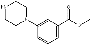 METHYL 3-(1-PIPERAZINYL)BENZOATE, 179003-08-8, 结构式