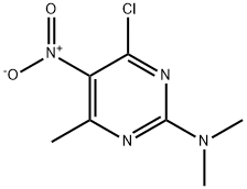 2-dimethylamino-4-chloro-6-methyl-5-nitropyrimidine,179009-37-1,结构式