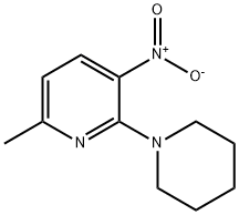 6-甲基-3-硝基-2-(1-哌啶基)吡啶, 179010-39-0, 结构式