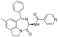 N-[(R)-9-METHYL-4-OXO-1-PHENYL-3,4,6,7-TETRAHYDRO[1,4]DIAZEPINO[6,7,1-HI]INDOL-3-YL]ISONICOTINAMIDE Structure