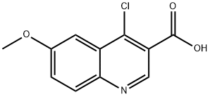 4-氯-6-甲氧基喹啉-3-羧酸, 179024-72-7, 结构式