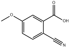 2-氰基-5-甲氧基苯甲酸, 179028-65-0, 结构式