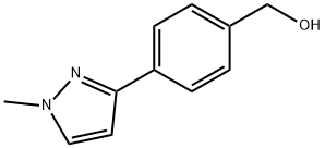 4-(1-甲基-1H-吡唑-3-基)苯甲醇, 179055-20-0, 结构式