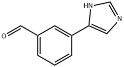 3-(1H-咪唑-5-基)苯甲醛 结构式