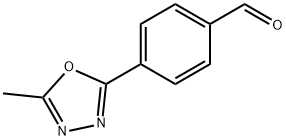 4-(5-甲基-1,3,4-噁二唑-2-基)苯甲醛, 179056-82-7, 结构式