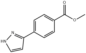 4-(1H-3-吡唑)苯甲酸甲酯, 179057-10-4, 结构式