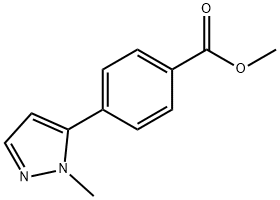 4-(1-甲基-1H-吡唑-5-基)苯甲酸甲酯 结构式