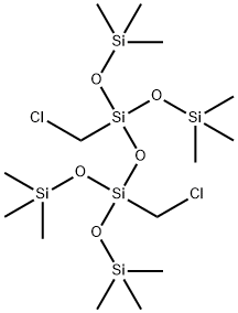 1,3-双(氯甲基)-1,1,3,3-四(三甲基硅氧基)二硅氧烷, 17909-34-1, 结构式