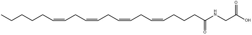 N-ARACHIDONOYL GLYCINE 结构式