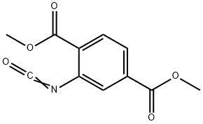 2-イソシアナトテレフタル酸ジメチル 化学構造式