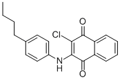 2-(4-BUTYLANILINO)-3-CHLORONAPHTHOQUINONE 结构式