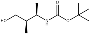 Carbamic acid, (3-hydroxy-1,2-dimethylpropyl)-, 1,1-dimethylethyl ester, Struktur