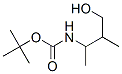 Carbamic acid, (3-hydroxy-1,2-dimethylpropyl)-, 1,1-dimethylethyl ester, Struktur