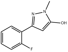 2,4-DIHYDRO-5-(2-FLUOROPHENYL)-2-METHYL-3H-PYRAZOL-3-ONE Struktur