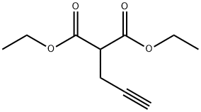 2-プロピニルマロン酸ジエチル 化学構造式