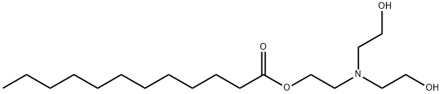 十二酸-2-[双(2-羟乙基)氨基]乙酯, 1793-68-6, 结构式