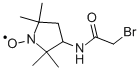 3-(2-BROMOACETAMIDO)-2,2,5,5-TETRAMETHYL-1-PYRROLIDINOXY Struktur