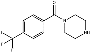 1-[4-(トリフルオロメチル)ベンゾイル]ピペラジン 化学構造式
