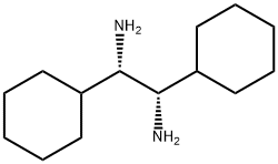 (1S,2S)-1,2-ジシクロヘキシルエタン-1,2-ジアミン 化学構造式