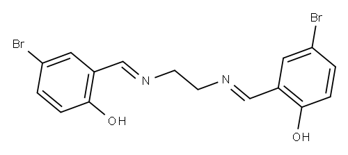 N,N-双(5-溴亚水杨基)乙二胺,17937-38-1,结构式