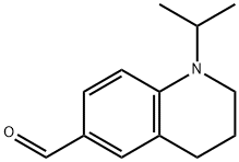 1-イソプロピル-1,2,3,4-テトラヒドロキノリン-6-カルブアルデヒド 化学構造式