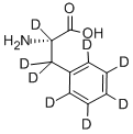 L‐フェニル‐D5‐アラニン‐2,3,3‐D3 化学構造式