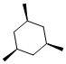 (1α,3α,5α)-1,3,5-トリメチルシクロヘキサン 化学構造式