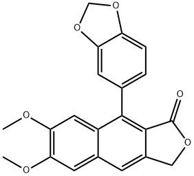 爵床脂素 B, 17951-19-8, 结构式