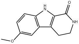 3,4-ジヒドロ-6-メトキシ-β-カルボリン-1(2H)-オン 化学構造式