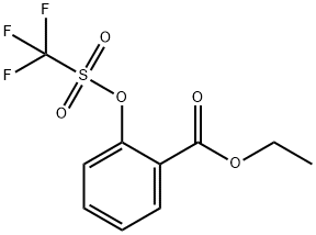 ETHYL 2-(TRIFLUOROMETHYL SULFONYLOXY) BENZOATE Structure