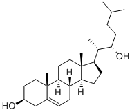 22(R)-羟基胆固醇, 17954-98-2, 结构式