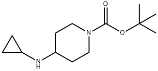 1-TERT-BUTOXYCARBONYL-4-(CYCLOPROPYLAMINO)PIPERIDINE Structure