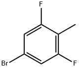 4-溴-2,6-二氟甲苯 结构式