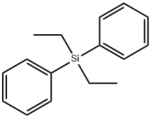 ジフェニルジエチルシラン 化学構造式