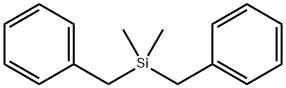ジメチルビス(フェニルメチル)シラン 化学構造式