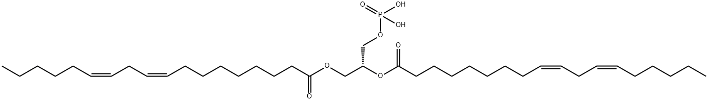1,2-DILINOLEOYL-SN-GLYCERO-3-PHOSPHATE(MONOSODIUM SALT) Struktur