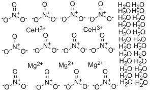 CEROUS MAGNESIUM NITRATE, HYDRATED Structure