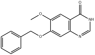 6-甲氧基-7-苄氧基喹唑啉-4-酮 结构式